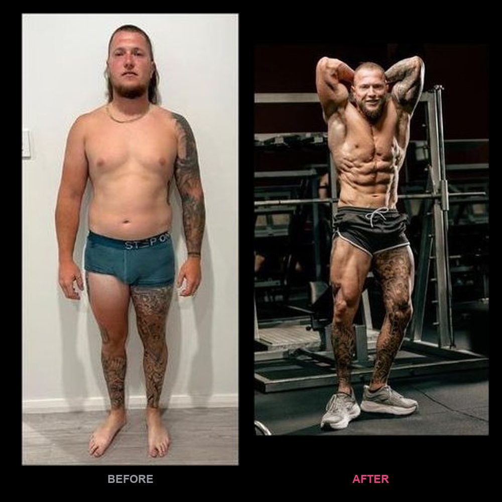 Grant · The Coach's before and after transformation with Top Tier Physique